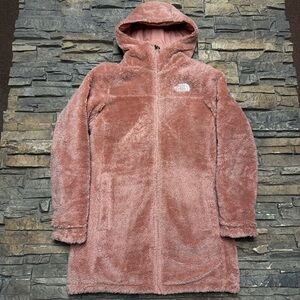The North Face Mossbud Insulated Reversible Jacket Women Small Faux Fur Pink Zip